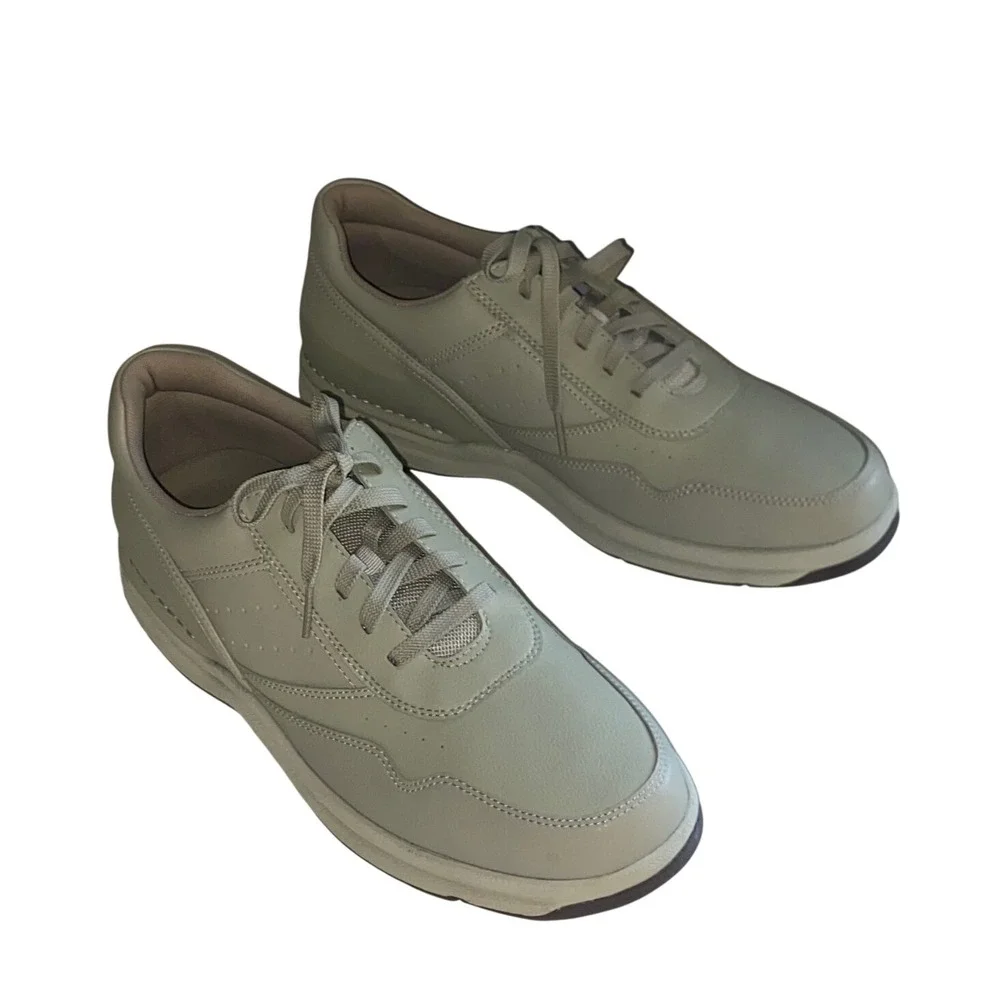 Rockport World Tour Classic Mens Walking Shoes Beige K71085 Size 12 W